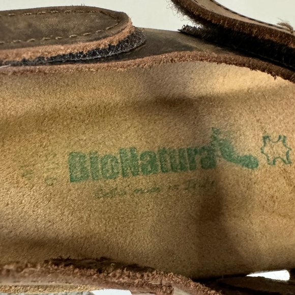 BioNatura Crazy Horse Brown Leather Clog Womens Size 9 1/2 - Picture 8 of 8